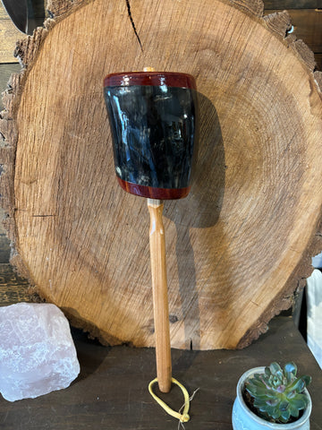 Steer Horn Rattle - Large