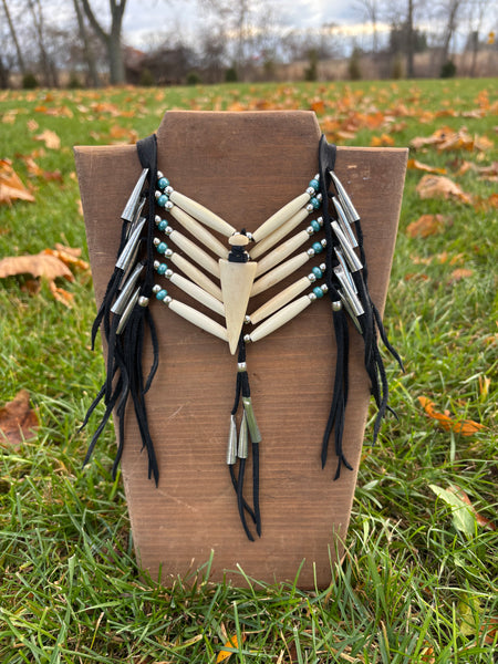 Buffalo bone necklace