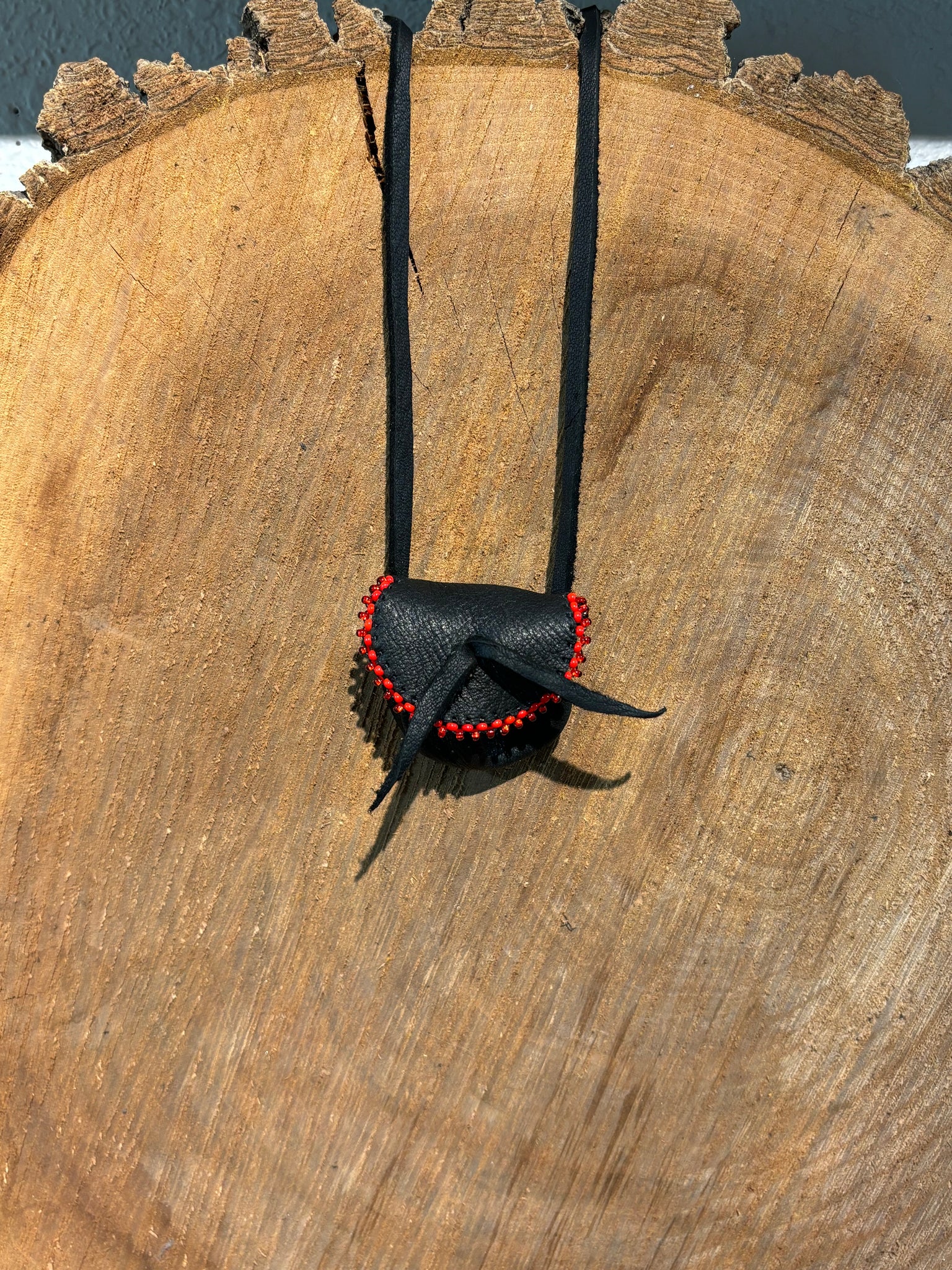 Beaded Medicine Pouch Necklace