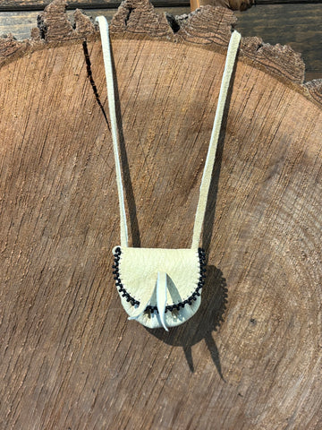 Beaded Medicine Pouch Necklace