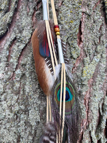 Feather extension hair accessory