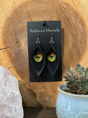 Feather Teardrop Earring