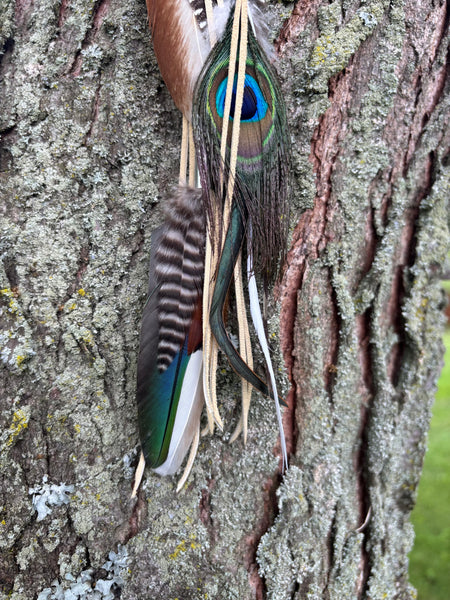 Feather extension hair accessory