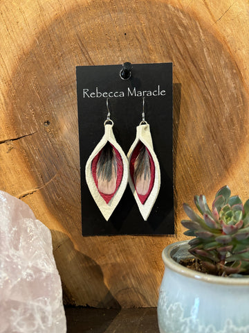 Feather Teardrop Earring