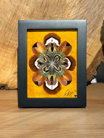 Framed Original Featherwork mini