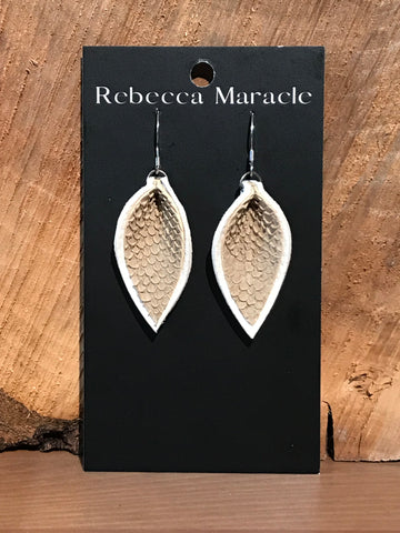 Feather Teardrop Earring