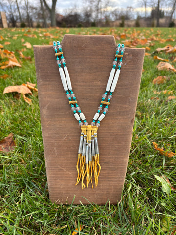 Buffalo bone necklace
