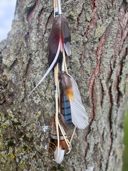 Feather extension hair accessory