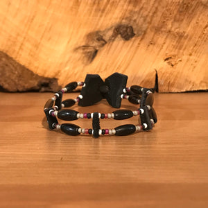 Double strand steer horn bracelet