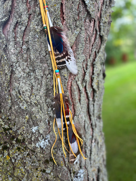 Feather extension hair accessory