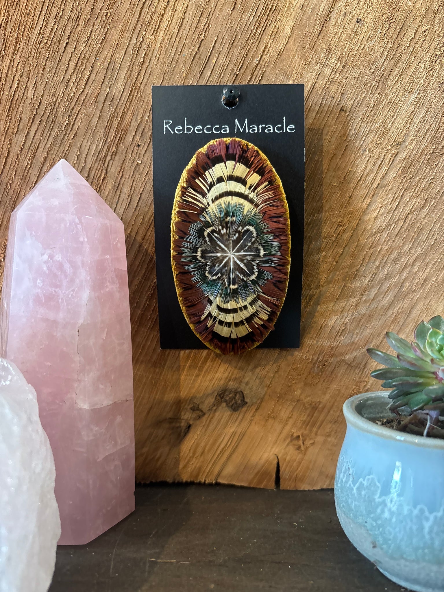 Fancy Feather Barrette