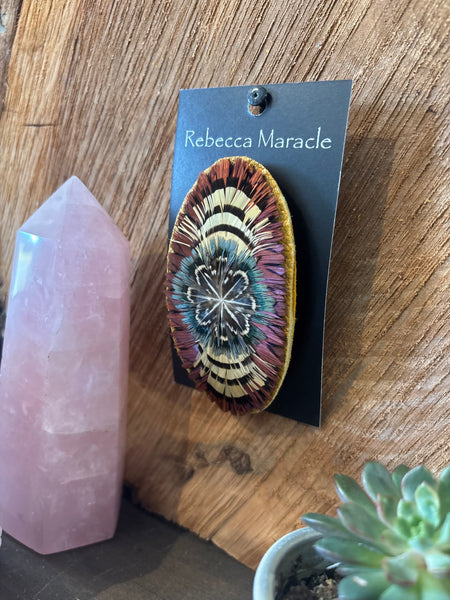 Fancy Feather Barrette