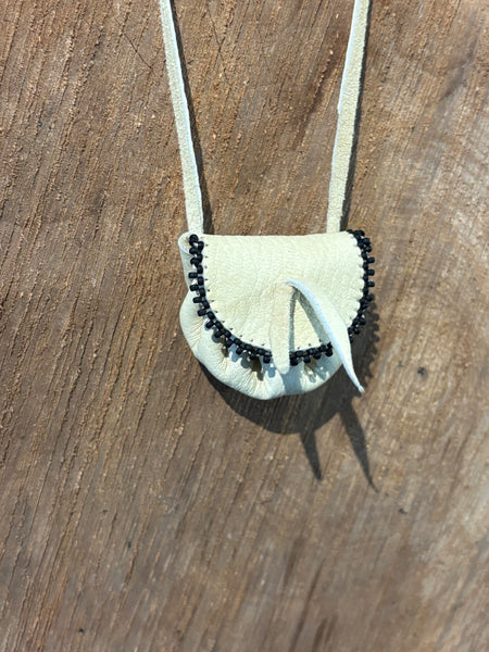 Beaded Medicine Pouch Necklace