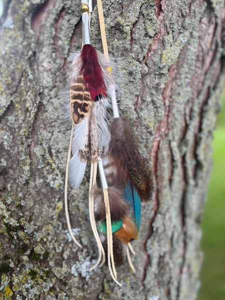 Feather extension hair accessory