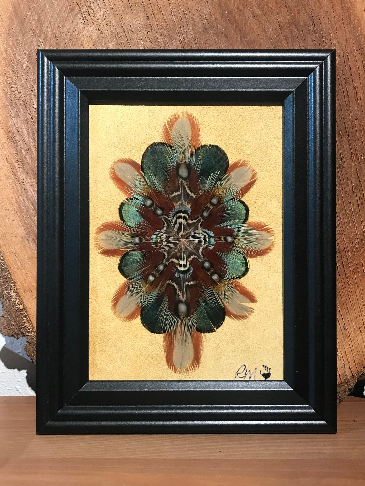 Framed Featherwork 5x7