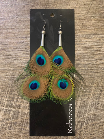 Speciality Fancy Cone Feather earrings