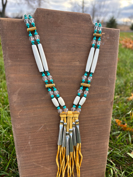 Buffalo bone necklace