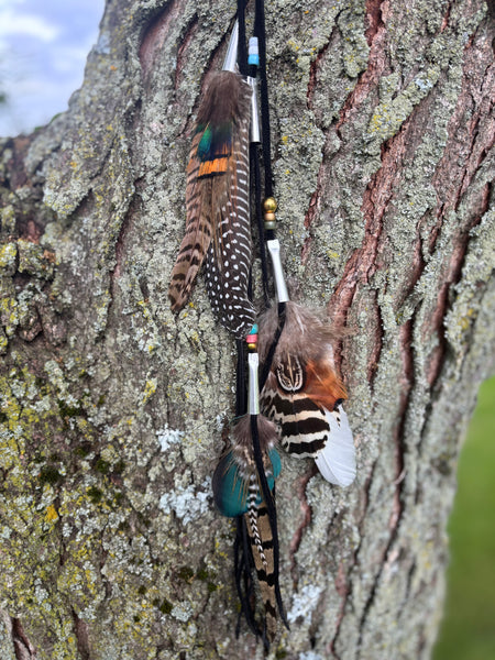 Feather extension hair accessory