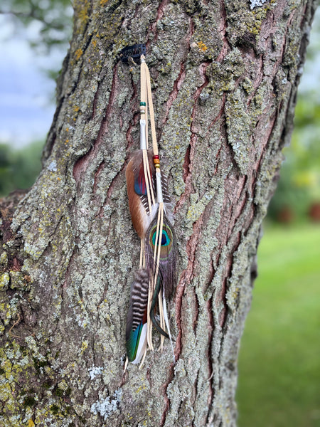 Feather extension hair accessory