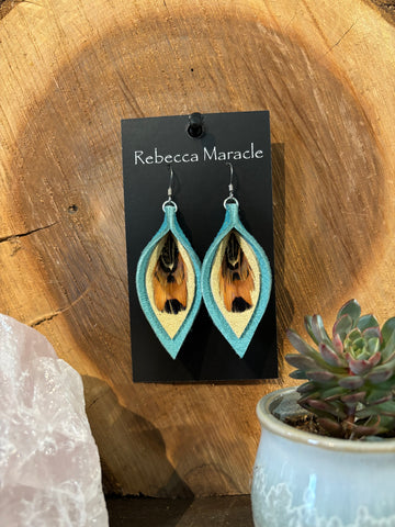 Feather Teardrop Earring