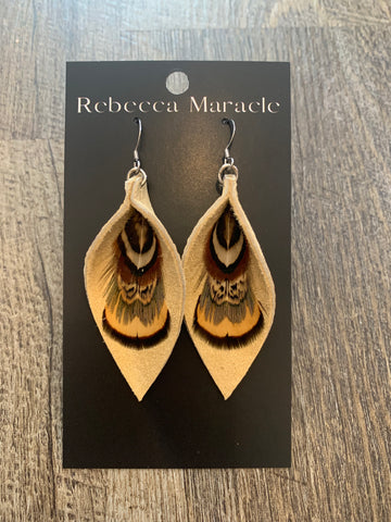 Feather Teardrop Earring