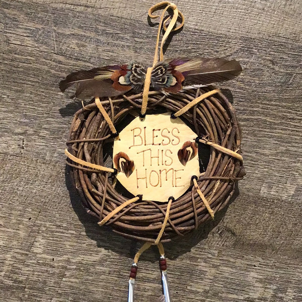 Grapevine Wreath - Bless this home